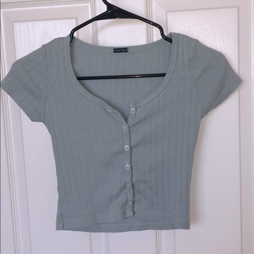 Brandy Melville Light blue crop top